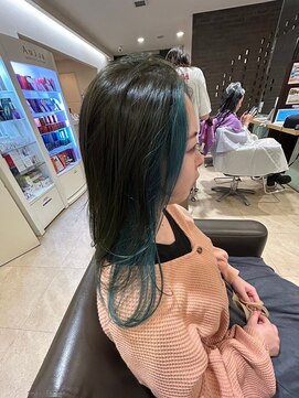 エヌアンドエーコンティ(N&A CONTi) 差がつくデザインカラー グリーン/インナーカラー/前髪カラー