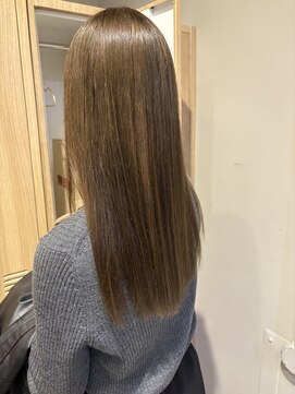 ローレンジウ(LOREN JU) 透明感髪質改善ベージュダブルカラーミルクティーグレージュ