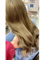 スタイル 横浜(STYLE)&nbsp;エクステ８０本ミルクティーベージュロング/長さだし/グラデ