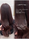 ＊ブリーチなしダブルカラーチェリーレッド＊rina