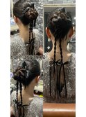 【Lilly新宿】#タイトヘアセット#カチモリ＃アレンジスタイル