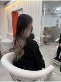 シルバーベージュインナーカラー