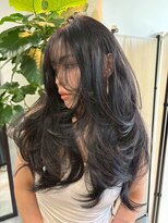 メリー オオサカ(Merly Osaka)&nbsp;黒髪×バタフライレイヤーカット