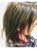個性派デザインカラーで差をつける/インナーカラー/ミディアム