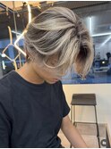MEN’S HAIR/バレイヤージュ/刈り上げセンターパート/栄久屋大通