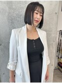 ＊ミニボブ切りっぱなしボブ耳かけボブ大人顎ラインボブ軽めボブ