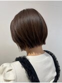 凛とした大人艶感×ブラウンショート/髪質改善