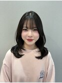 小顔に見える激かわミディアムレイヤー◎