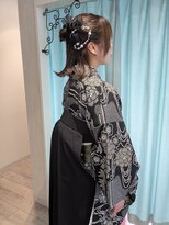 美容室 ハピネス(HappineSS)&nbsp;ハーフアップツインスタイル