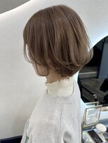 エルプラス(L plus) 丸みショートボブ / 透明感ベージュ/似合わカット/ショートボブ