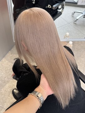 ペレ 渋谷(PELE) ピンクベージュ/アンブレラカラー/クールショート/前髪/渋谷