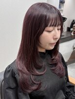 ノウル 中野(NoWL) 【 NoWL 】バイオレットカラー×レイヤーカット/イルミナカラー