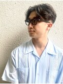 恵比寿/men's/ナチュラルセンターパート/ニュアンスパーマ