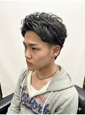 アップバングパーマ