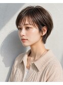 ショート髪型20代30代40代50代丸顔面長小顔越谷