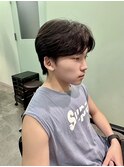 ニュアンスフェザーパーマ/韓国風センターパート/大堰龍吾