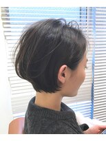 レンク(LENC)&nbsp;Coast.モーブカラー×グレージュ×ショートボブ