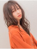 クラシカルボルドーワンレンフェザーロング
