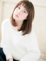 クオーレ ヘア アンジュ 水戸店(CUORE HAIR ange)&nbsp;*ange水戸*…アクセントバングでワンカールクラシカルセミディa