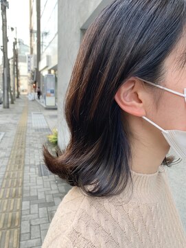 スイート ヘアデザイン(Suite HAIR DESIGN) インナーダークグレー×ブリーチ１回