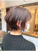 チョコレートショートボブ