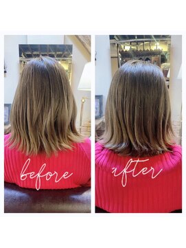 アックスピュア(axe pure) ハイトーン外ハネスタイル★