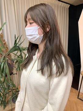 クラフト 福津(CRAFT) 【CRAFT渡邉】ぷつっとレイヤーロング/ラベンダーベージュ