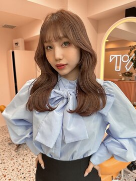 ボタン シブヤ(VOTAN SHIBUYA) 韓国/前髪/ブリーチ/ピンクベージュ/ハイトーン