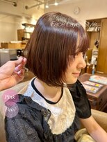 トリート 南行徳本店(TREAT) 艶髪ボブ×モーブピンク×フェイスレイヤー/南行徳