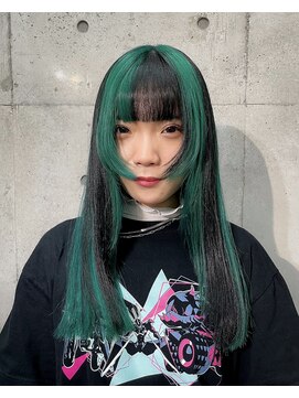 インク 渋谷(INK.) グリーンメッシュ