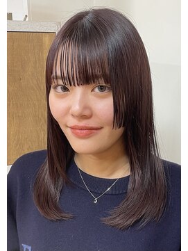 ヘアメイク シンズ ヤシマ(Hair Make SHIN'S YASHIMA) ピンクブラウン/姫カット/高松