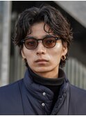 サーフカール大人プードルパーマメンズミディアムパーマ渋谷原宿