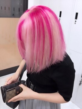 リル ラウム 原宿(LiL Raum) デザインカラー/ピンク/ホワイトピンク/インナーカラー