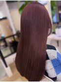ブリーチなしピンクボルドー【仙台/あおば通/広瀬通】