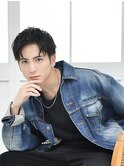 【RAWR】センターパート ブルーブラック 刈り上げ