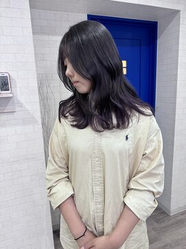 レド(LeDo) グレー×エンドカラー×パープル/ブリーチ/TOKIO/四日市