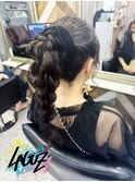 【ヘアセット】ハイポニー編み下ろしヘア /茅ヶ崎ヘアセット