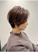 似合わせショート/フェザーショート/細めハイライト