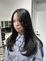 ココ 原宿(KOKO)&nbsp;M黒髪小顔ヘアオリーブグレー艶髪クラゲヘアーココアベージュ
