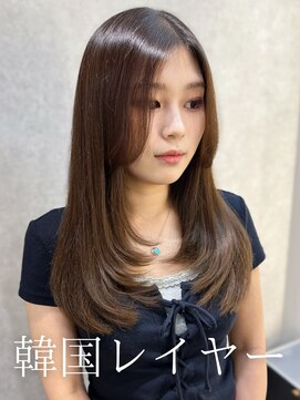 アミー 池袋(Ammy) レイヤーカット/顔周りカット/顔周りレイヤー /韓国風パーマ