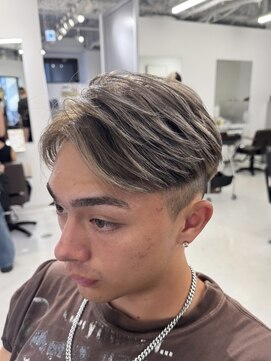 バース 梅田中崎町店(BIRTH) メンズハイライトバレイヤージュメッシュ