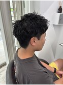 【MEN’S HAIR/サーフカール/刈り上げセンターパート/千葉】