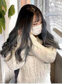デニムブルー/バレイヤージュ/グラデーション