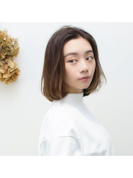 モンド ヘアクリエーション 和田店(monde hair creation) 【monde】 暖色系カラー×セミディスタイル×髪質改善