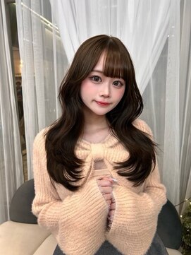 韓国へア/レイヤー/顔周り/ボブ/透明感カラー