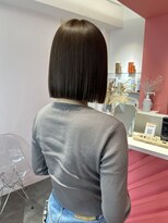 ロンドヴァリー 渋谷店(Lond vallee) ☆ミニボブレイヤー/シャギー/ダークブラウン/髪質改善/渋谷