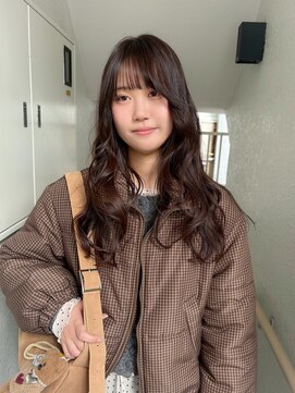 ローレンジウ(LOREN JU) 着物ヘア/ダークアッシュ/ミディアムレイヤーカット/名古屋名駅