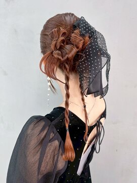 アルバム 銀座(ALBUM GINZA) ロング韓国ヘアおくれ毛顔周りレイヤーba579801