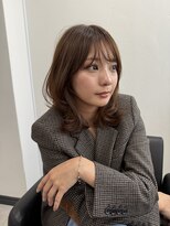 ログ 高松木太店(Log)&nbsp;ミディアムレイヤー/ブリーチなしダブルカラー/高松/髪質改善