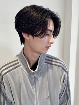 エフコード 難波(F-CODE) 毛流れセンターパート【ニュアンスパーマ】